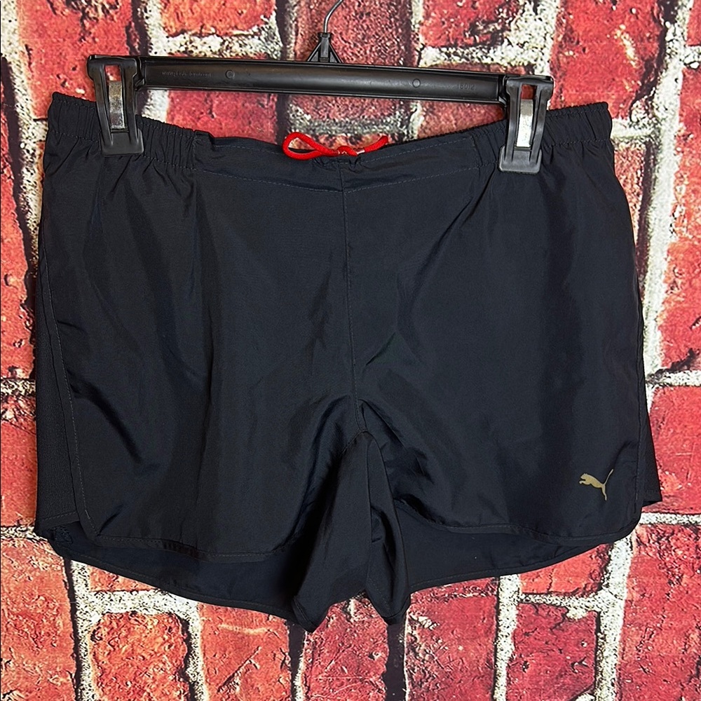 Puma Black Athletic women’s lightweight running Shorts - Size Medium